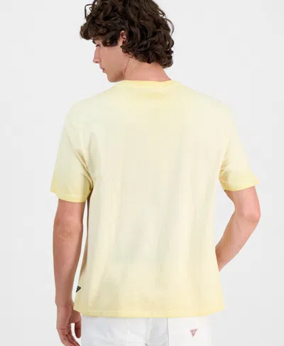 Guess Men's Basic Logo T-shirt In Yellow