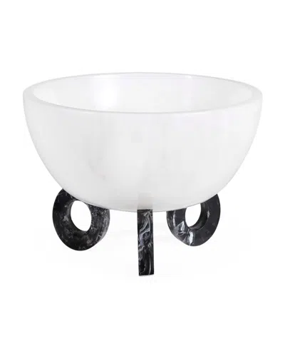 Jonathan Adler Como 50 Oz. Disc Bowl In White