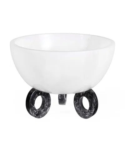 Jonathan Adler Como 50 Oz. Disc Bowl In White