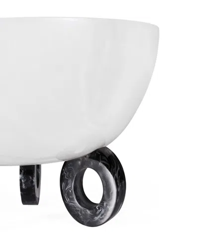 Jonathan Adler Como 50 Oz. Disc Bowl In White