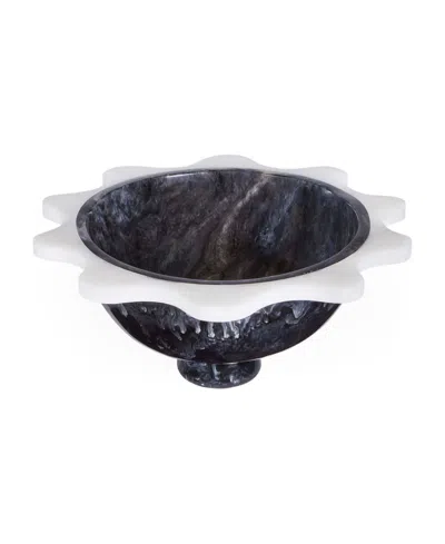 Jonathan Adler Como 100 Oz. Ripple Bowl In Black