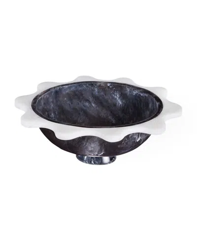 Jonathan Adler Como 100 Oz. Ripple Bowl In Black