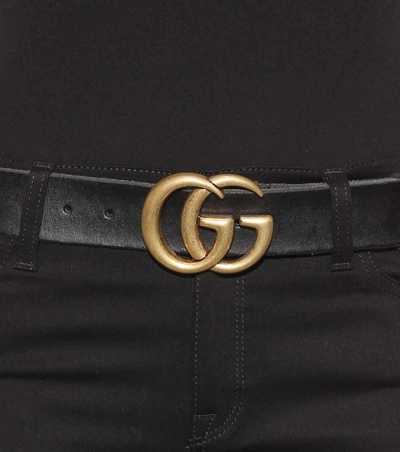 Shop Gucci Embellished Leather Belt