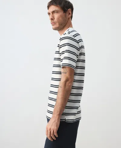 Mango Men's Regular-fit Striped T-shirt In Black