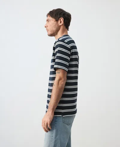 Mango Men's Regular-fit Striped T-shirt In Black