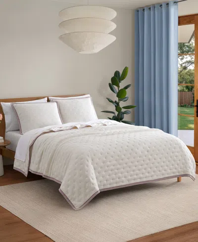 Ugg Devon  Braid Quilt Set, Full/queen In White