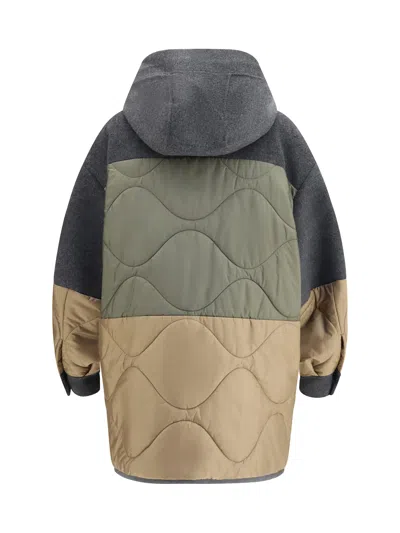 Weekend Max Mara Wool And Technical Fabric Jacket In Gray