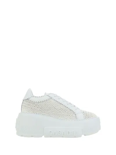 Casadei Nexus Hanoi Womans Platform Sneakers In White