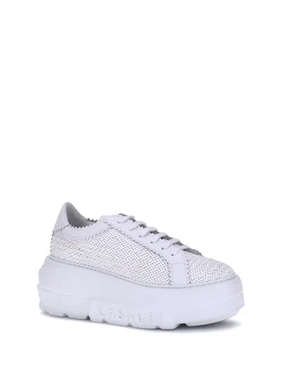 Casadei Nexus Hanoi Womans Platform Sneakers In White