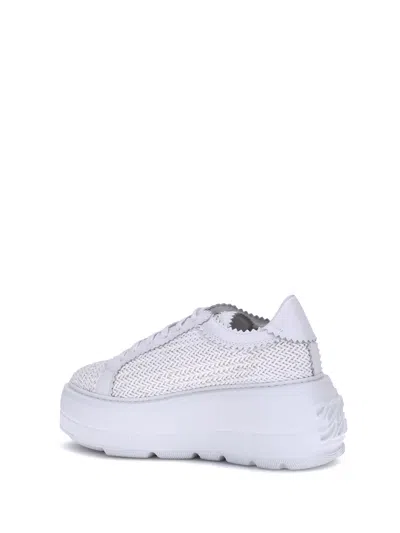 Casadei Nexus Hanoi Womans Platform Sneakers In White