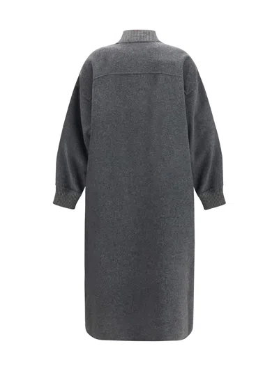 Weekend Max Mara Wool-blend Coat In Gray