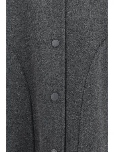 Weekend Max Mara Wool-blend Coat In Gray