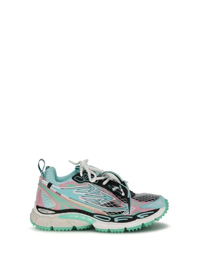 Off-white Multicolor Polyester Athletic Sneakers In Multi