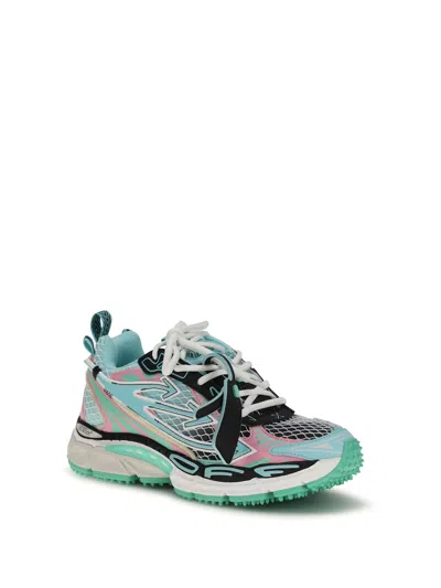 Off-white Multicolor Polyester Athletic Sneakers In Multi