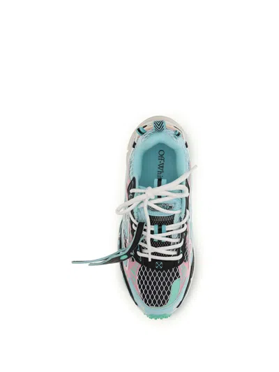 Off-white Multicolor Polyester Athletic Sneakers In Multi