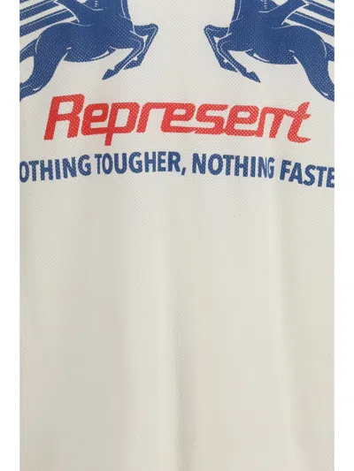 Represent Crew Neck Long Sleeves Graphic Print Trim In Neutral