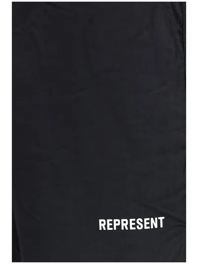 Represent Drawstring Swim Shorts In Black
