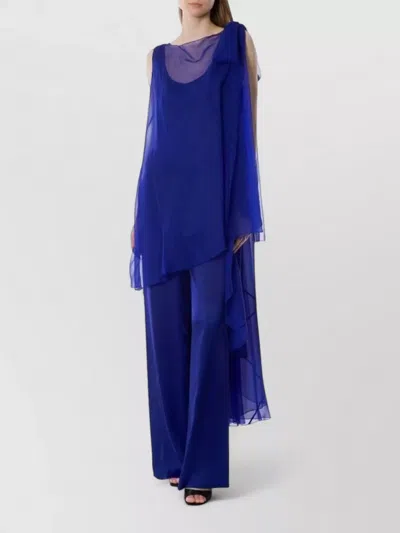 Alberta Ferretti Alberta Ferreti Silk Jumpsuit In Blue