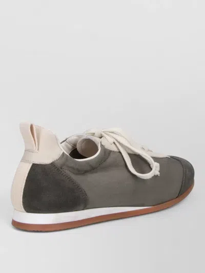 Uma Wang Low Top Sneakers Contrast Sole Pull Tab In Multi