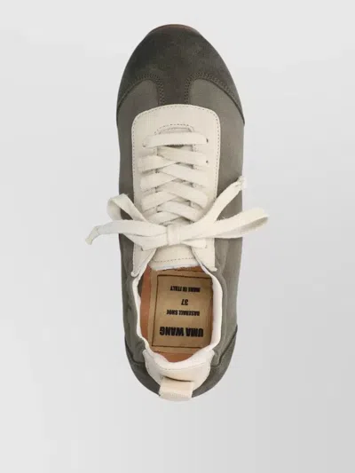 Uma Wang Low Top Sneakers Contrast Sole Pull Tab In Multi