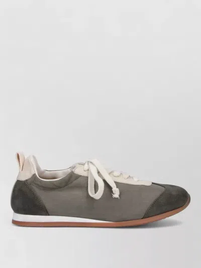 Uma Wang Low Top Sneakers Contrast Sole Pull Tab In Multi