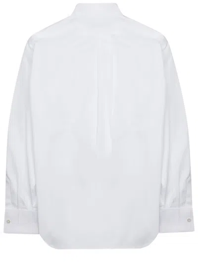 Dior Ruffle Blouse In White