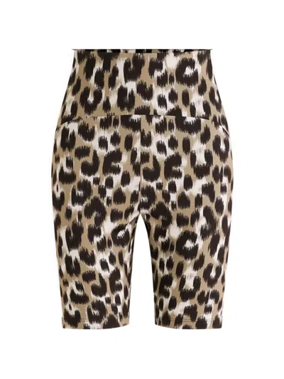 Fusalp Biarro Leopard-pattern Shorts In Brown