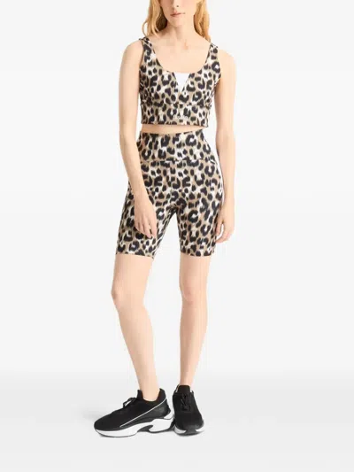 Fusalp Biarro Leopard-pattern Shorts In Brown