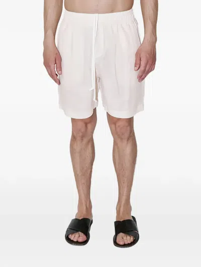 True Tribe Neat Drawstring Shorts In White