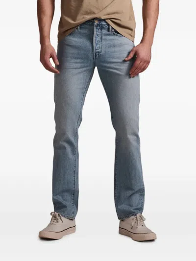 Seven Logo-patch Jeans In Blue