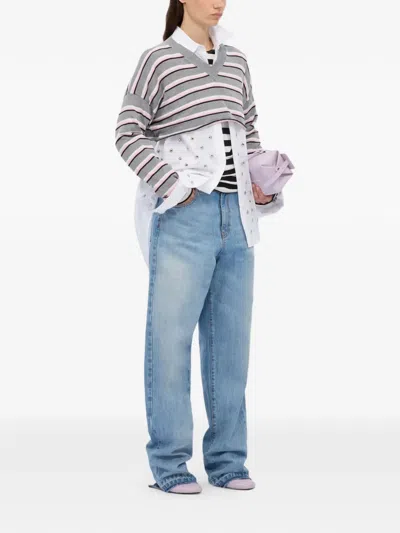 Msgm Stud-embellishment Shirt In White