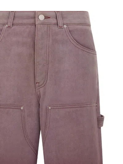 Amiri Gradient-effect Jeans In Purple
