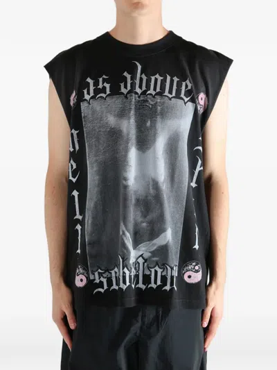 Hellstar Graphic-print T-shirt In Black