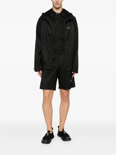 A-cold-wall* Logo-print Drawstring Hooded Jacket In Black