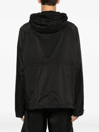 A-cold-wall* Logo-print Drawstring Hooded Jacket In Black