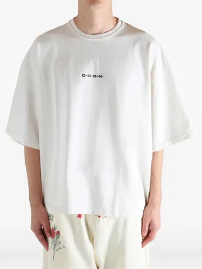 D-r-g-n Yoth Logo-print T-shirt In White