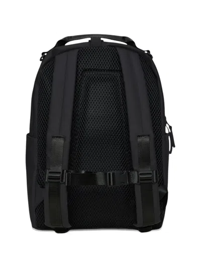 Rains Waterproof Clip Front Backpack In Black