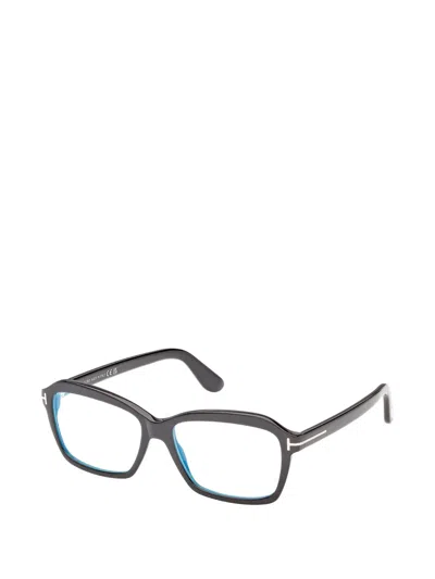 Tom Ford Rectangle-frame Glasses In Black