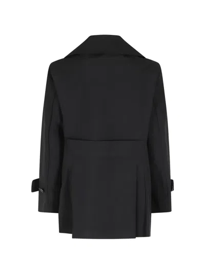 Save The Duck Double-breasted Jacket In Black