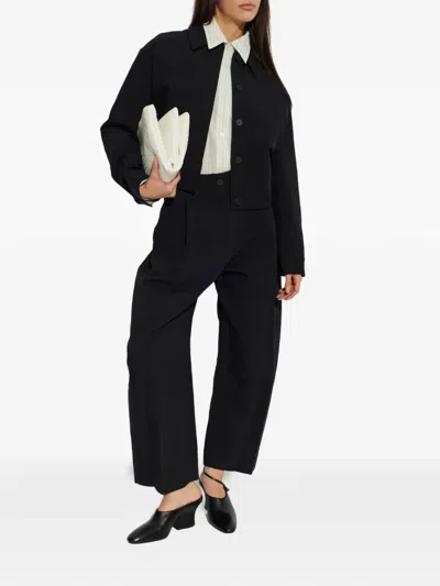 Studio Nicholson Calder Patch-pocket Jacket In Black