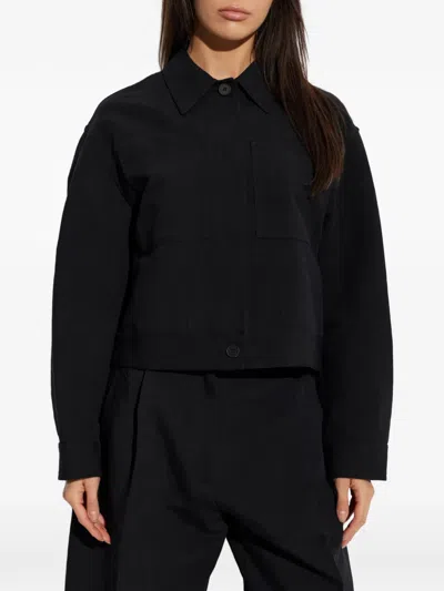 Studio Nicholson Calder Patch-pocket Jacket In Black