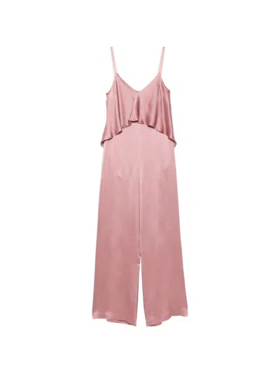 Antonelli Spaghetti Strap Bodysuit In Pink