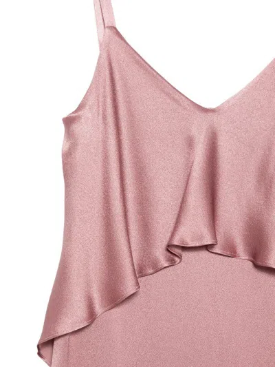Antonelli Spaghetti Strap Bodysuit In Pink