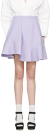 CARVEN Purple Ruffle Skirt