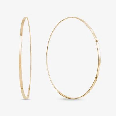 Lana Medium Flat Magic Hoops 14k In Gold
