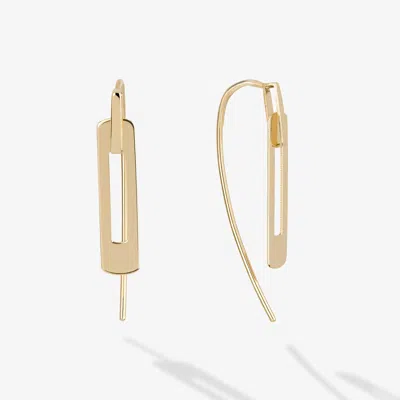 Lana Interlocking Rectangle Hooked On Hoops 14k In Gold