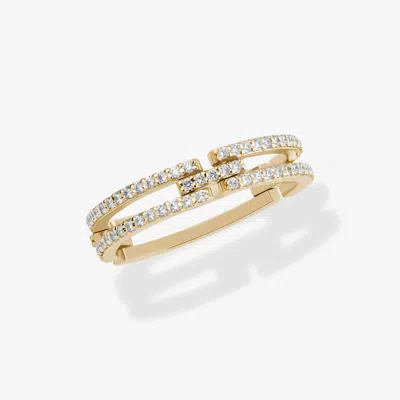 Lana Thin Tag Link Moveable Diamond Ring 14k In White