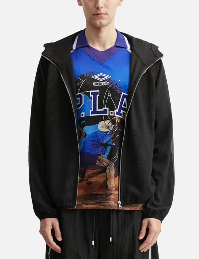 Plateau Studio Waffle Runner Jacket In Black