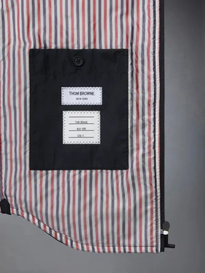 Thom Browne Quilted Diamond-pattern Jacket In Black