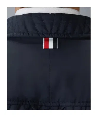 Thom Browne Quilted Diamond-pattern Jacket In Black